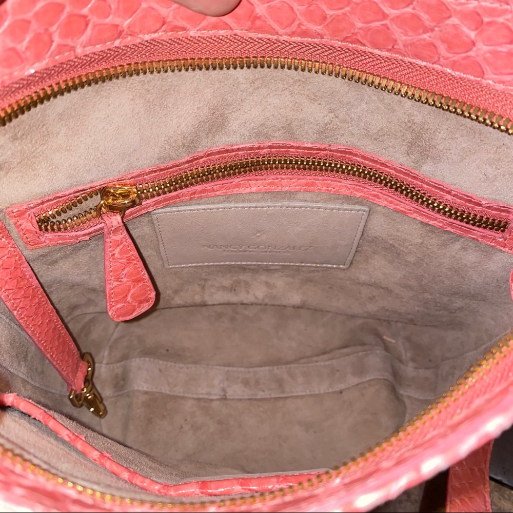 Nancy Gonzalez Python Leather Shoulder Bag $2295 - image 6